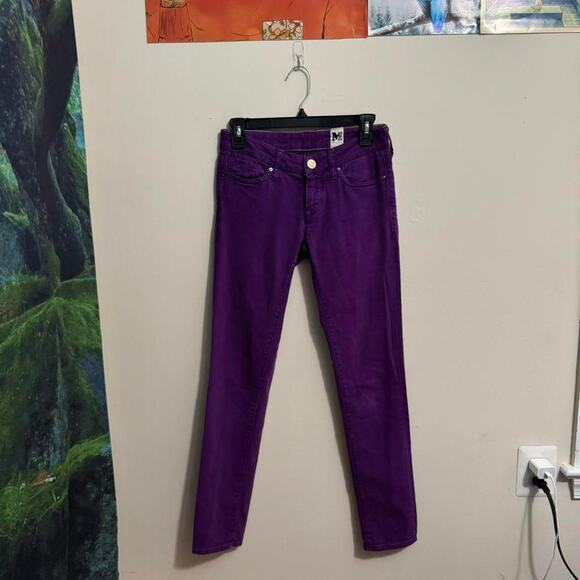 missoni purple skinny jeans y2k retro colorful denim - Picture 2 of 7